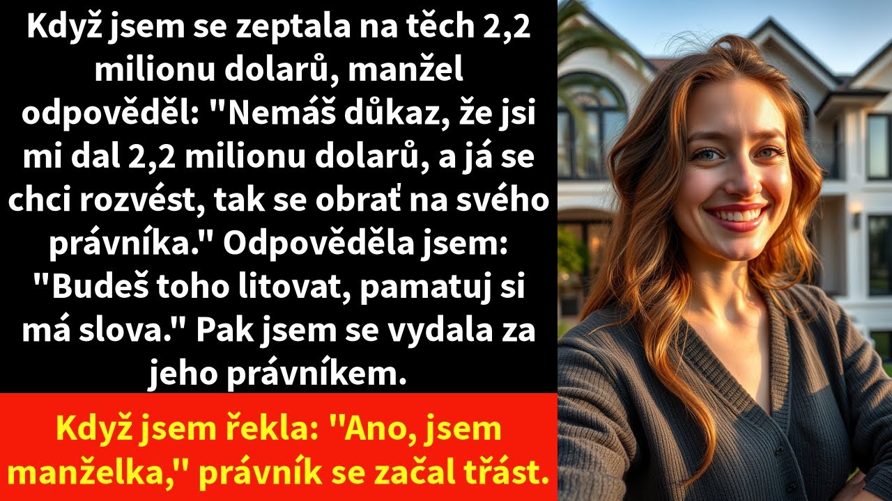Manžel mi po deseti letech řekl do očí: „Nejsi pro mě dost dobrá. Jsem úspěšný podnikatel a potřebuji ženu, která se vyrovná mému postavení." V tu chvíli jsem držela v ruce důkazy o jeho milence....
