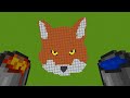 How To Draw in Minecraft ? | Pixel Art | Fox