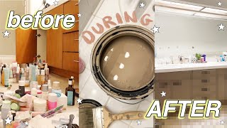 DIY Bathroom Transformation (under $100!) + Organizing ALL my products!