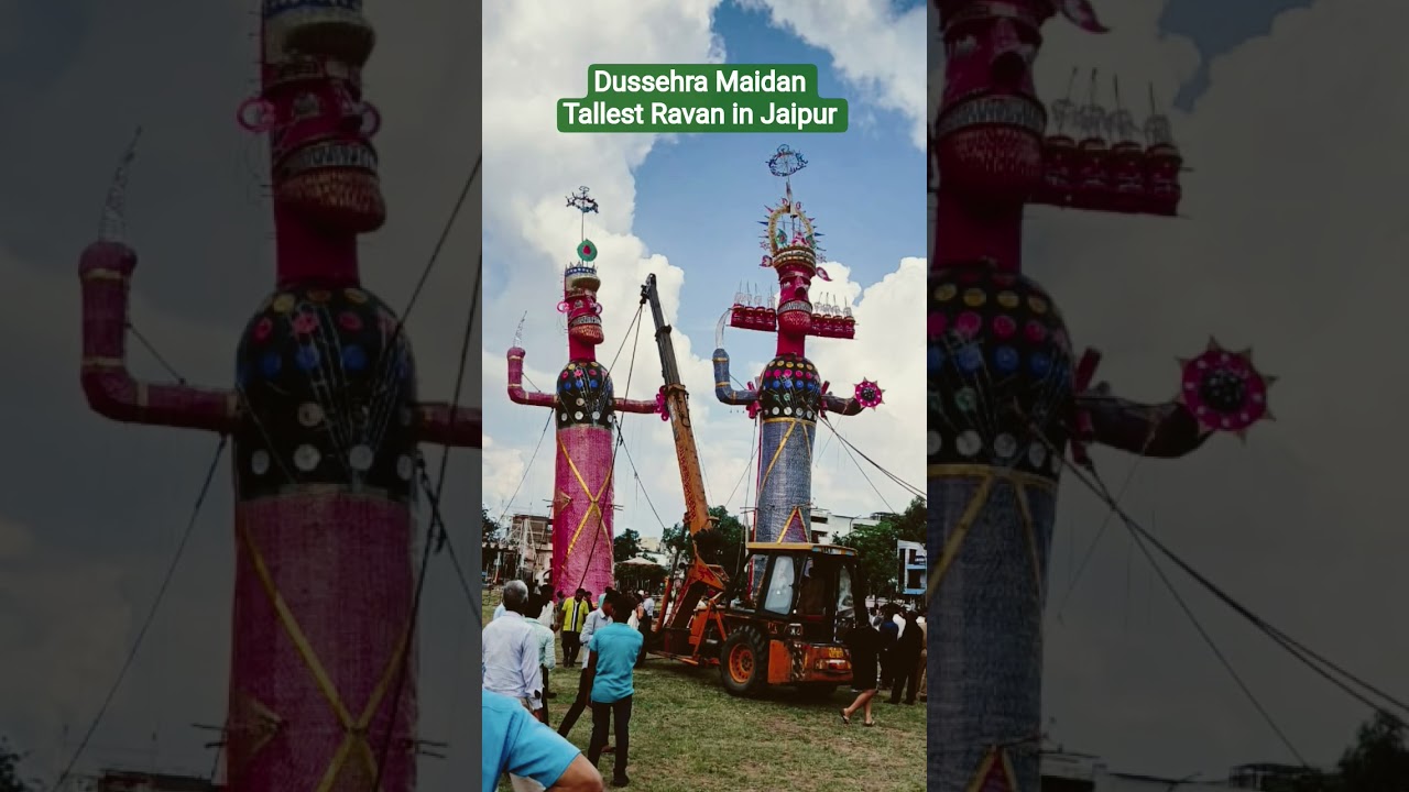 Dussehra Maidan Tallest Ravan in Jaipur | Biggest Ravan Dussehra Maidan Adarsh Nagar 