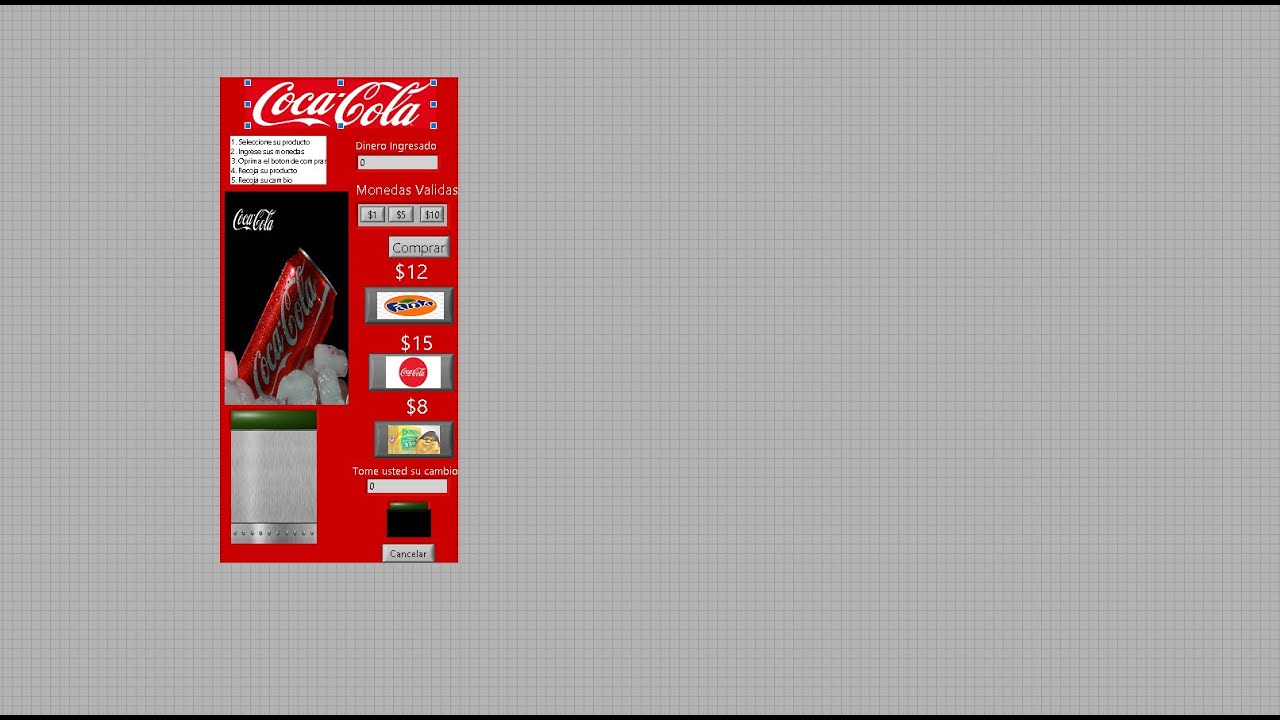 Maquina Expendedora de Refrescos Utilizando Maquina de Estados en LabVIEW YouTube Maquina Expendedora de Refrescos Utilizando Maquina de Estados en LabVIEW YouTube