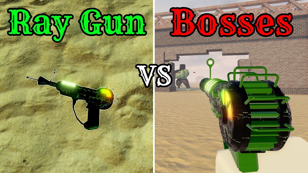 Ray Pistol vs Bosses | Roblox Dead Rails (Alien Update)