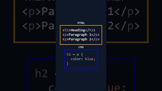 07 General Sibling CSS Selector #css #cssselector
