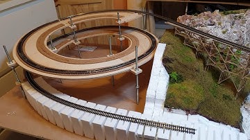 N Gauge update of how the curved timber  trestle bridge is being used