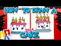 How To Draw A 2024 Cake