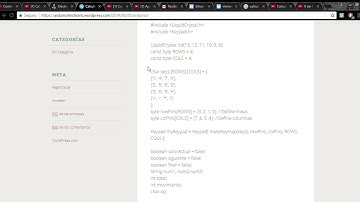 calculadora con teclado matricial y pantalla lcd