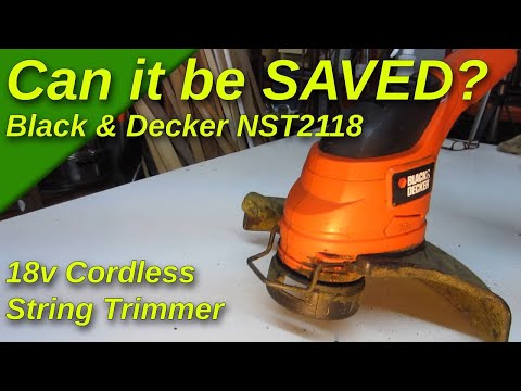 Can it Be Saved? My NST2118 Black & Decker 18v Cordless String Trimmer is  making a SCREECHING NOISE 