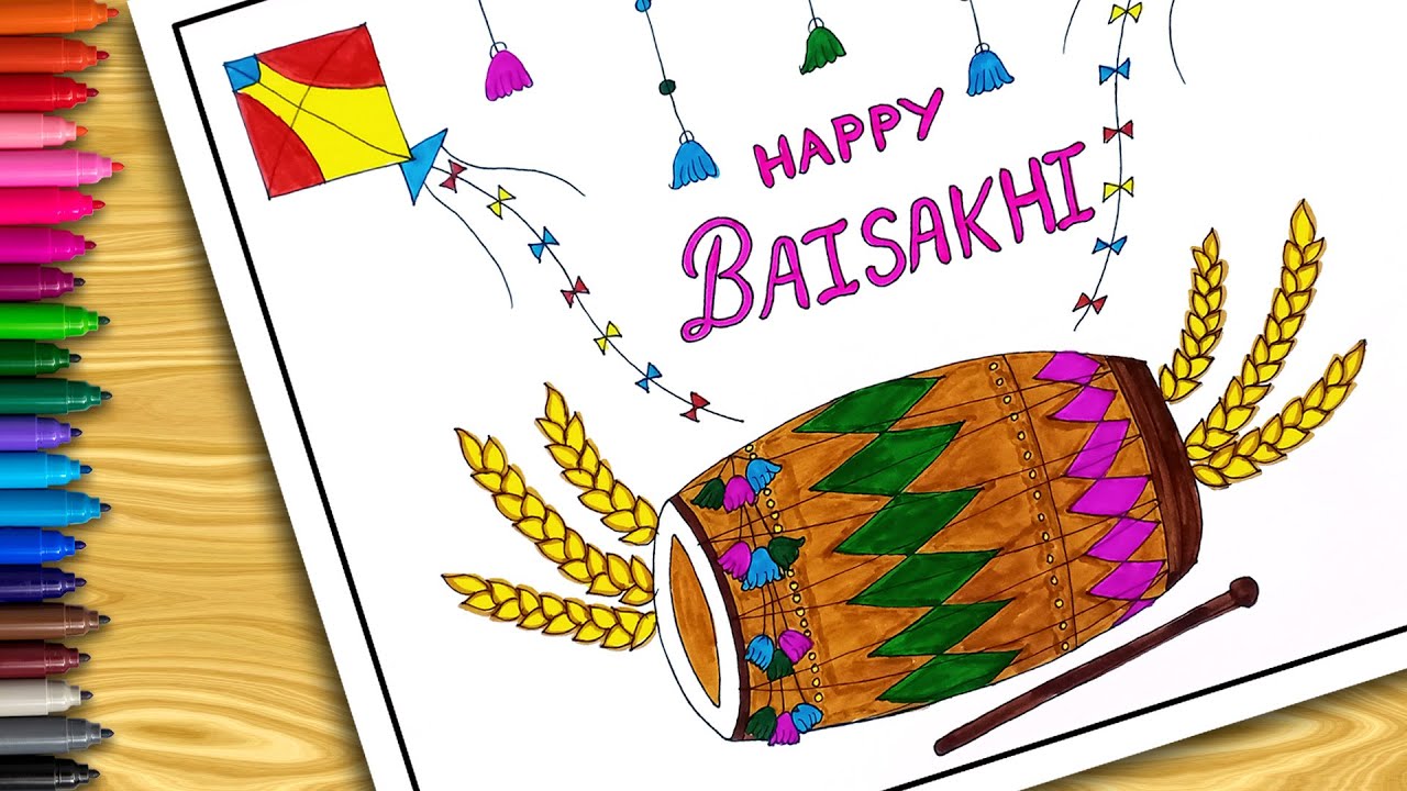 Aggregate more than 128 happy baisakhi drawing latest