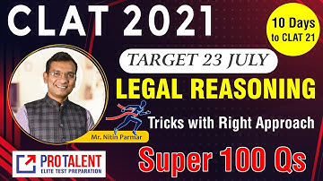 Super 100 for Legal Reasoning I Revision Modules for CLAT 2021 I S03