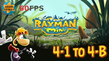 Rayman Mini: Adventure 4-1 To 4-B , 100% Lums , Apple Arcade Walkthrough By (Ubisoft )