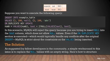 How to Handle INSERT ... ON DUPLICATE KEY UPDATE with NULL Values in MySQL