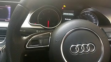 How to easily reset Audi A5 service message