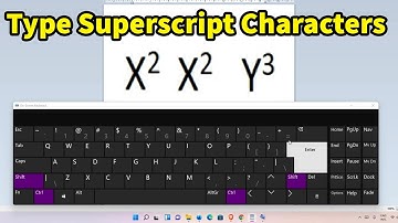 How To Type Superscript Characters in MS Word & MS Excel  - Windows 11 or Windows 10