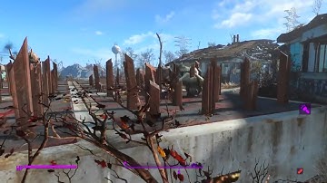 Fallout 4 Contraptions DLC SHOOTING COMPANIONS OUT OF JUNK MORTAR into Spikes How to