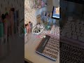 My desk 🎀🎧🍵 #aestheticshorts #roomdecor #pinterest #thatgirl #studymotivation