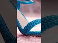 Luxury Crochet Heels | Glossy Yarn Straps With Stunning Detail#virelshorts
