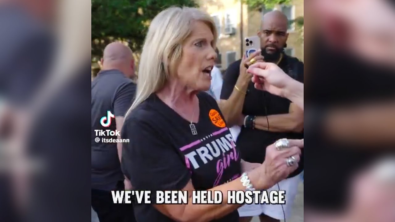 CRIMINALLY IGNORANT Trump supporter COLLAPSES with Dean Withers