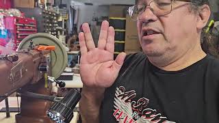 Fine points of using a swing down edge guide Part 1 Thread Control And Overlapped Tackng Using The Swing Down Edge Guide