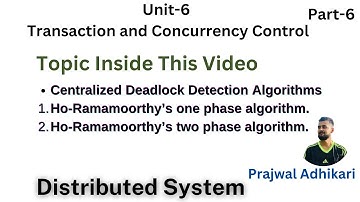 Centralized Deadlock Detection Algorithms | HO-Ramamoorthy