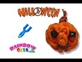 3d ТЫКВА из резинок на рогатке. Фигурка из резинок | Pumpkin Rainbow Loom Bands