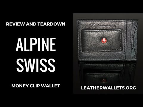 Alpine Swiss Leather Money Clip Cardholder Wallet Review