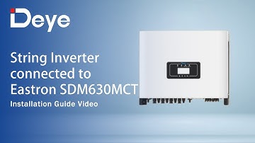 Deye String Inverter connected to Eastron SDM630MCT