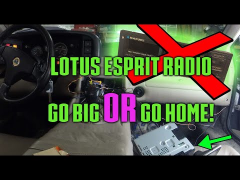 1989 Lotus Esprit Factory Radio Replacement!  Too big?  Too much?