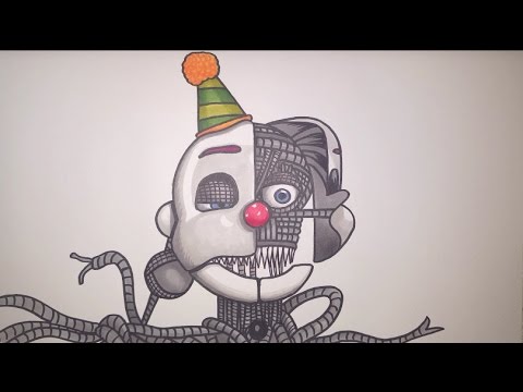 How To Draw Ennard From Sister Location Fnaf Step By Step Youtube