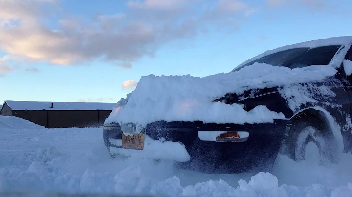 1997 Geo Prizm Studded Snow Tire Action