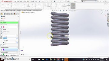 How to make compression spring on solidworks