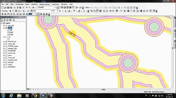 การใช้คำสั่ง geoprocessing Buffer,Merge,Dissolve,การวัด