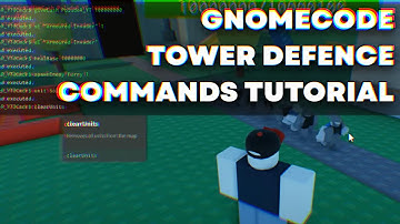 Tutorial on How to Make Commands for your GnomeCode Tower Defense Game.
