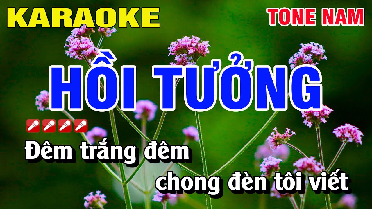 Karaoke Hồi Tưởng Tone Nam Nhạc Sống | Nguyễn Linh