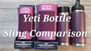 Yeti Small Large Bottle Sling Comparison Rambler 18 vs 26