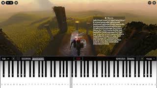 sheet piano roblox take me back home (ai đưa em về)