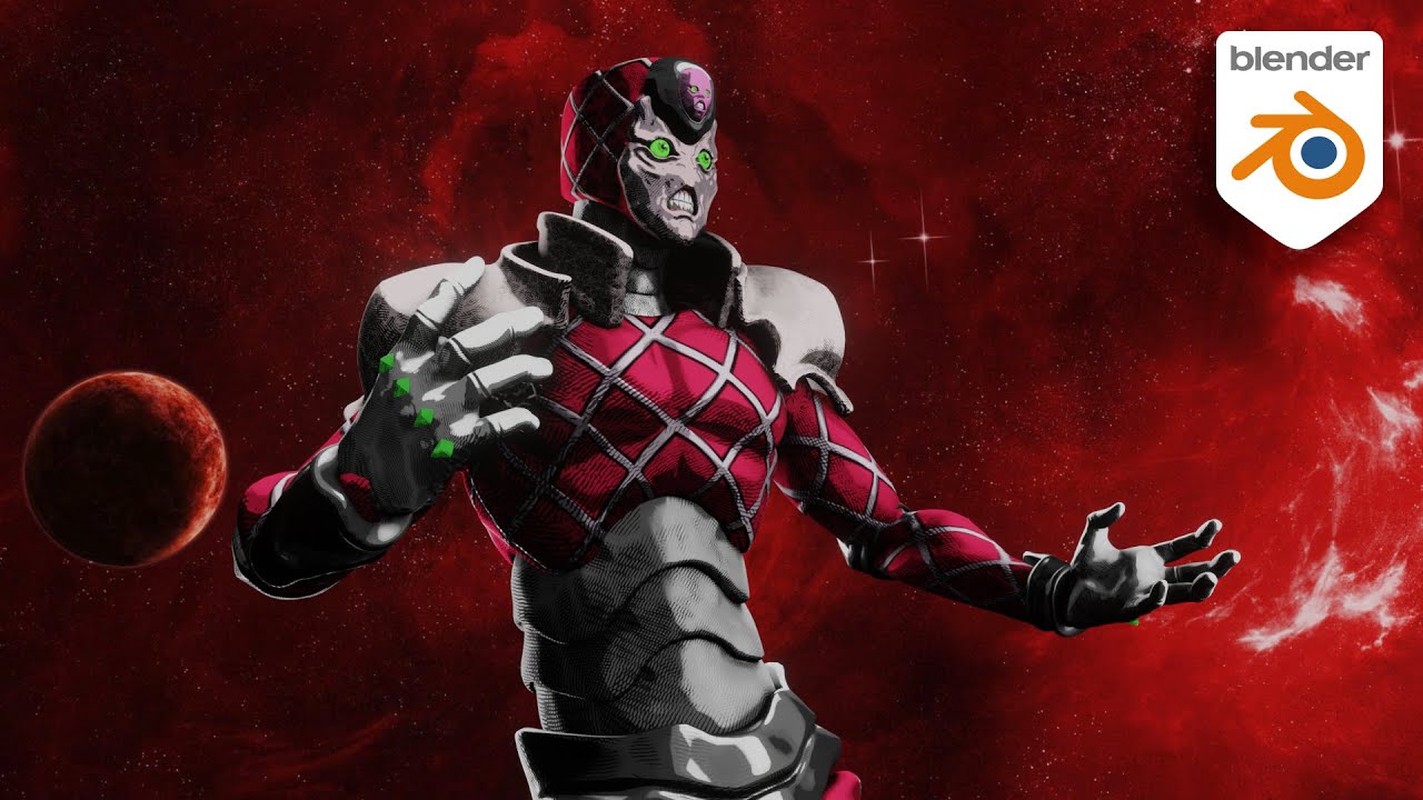 Sculpting King Crimson JoJo’s Bizarre Adventure Blender 3D