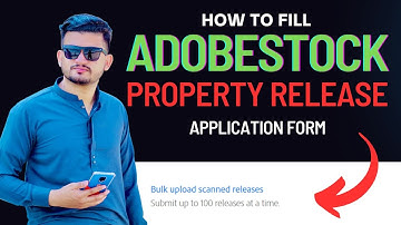 AdobeStock Property Release Application Form | Step by Step Guide Urdu and Hindi | Beginner Tutorial