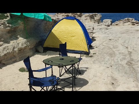 Deniz Kenarında Çadır Kampı ( Camping ) Yapdık Balık Yakaladık Cennet Koyda 1 Gece #BALIKYOLUNDA