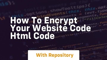 How to encrypt your website code html code