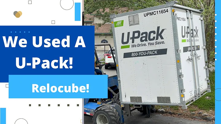 MOVING WITH A U-PACK Relocube! What Fits In A Relocube? U-Pack Review!