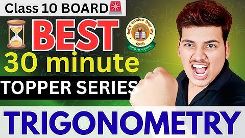 Trigonometrie | Beste 30-minuten Topper Serie | Volledige herhaling in één keer