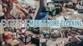 *EXTREME* MOBILE HOME CLEANING | single wide mobile home clean with me | BEFORE VS AFTER