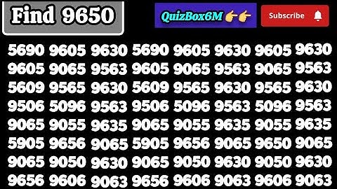 Find the odd one 👉  "9650" and check your IQ level 👀💥🧐🔥....#oddoneout #games #visualpuzzles #iqtest 