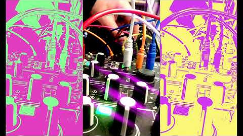 0-coast, dfam, microgranny and vcvrack on a morning jam