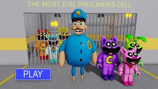 Prison Guard Bob Vs ALL SMILLING CRITTERS - Walkthrough Full Gameplay #obby #roblox