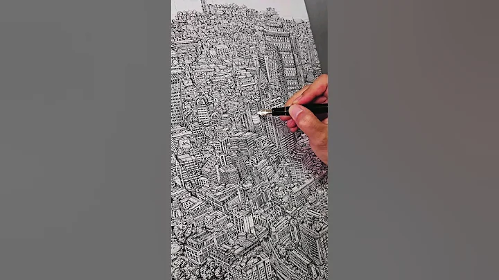 Sketching with a Platinum Century fountain pen (ASMR) #art #asmr #satisfying