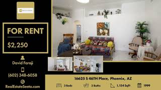 Active in 16625 S 46TH Place, Phoenix, AZ Contact me for a showing!