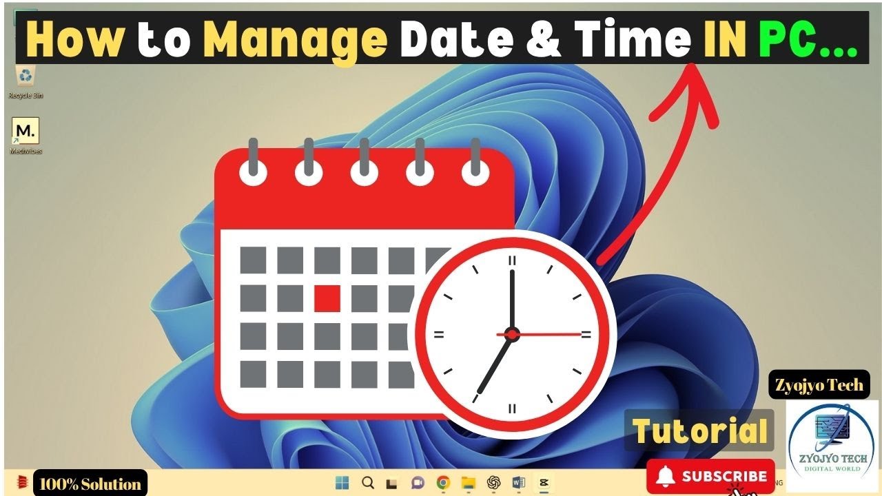 How To Solve Time And Date Problem In Windows || How to fix time and ...