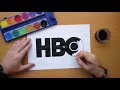 Youtube Thumbnail How to draw a HBO logo