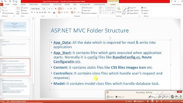 #3 ASP NET MVC 5 Tutorial for beginner, Folder Structure of ASP NET MVC 5 Application